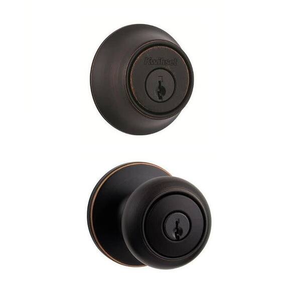 Shop Kwikset 690cv Cove Keyed Single Cylinder Knobset And Deadbolt