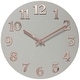preview thumbnail 15 of 24, Infinity Instruments Vogue 12-inch Round Wall Clock - 12 x 1.25 x 12 Gray