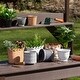 preview thumbnail 3 of 2, Sullivans Adobe Monochrome Ceramic Planter Set of 3, 5.25"H, 4.5"H & 4"H Brown