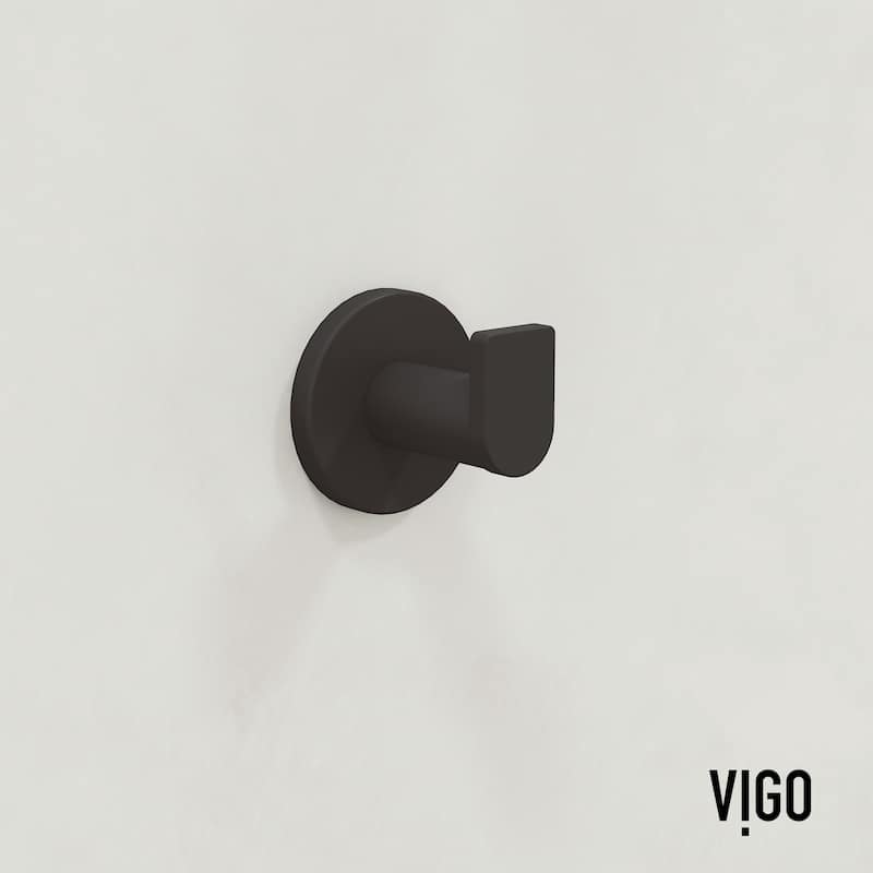 VIGO Arden 4-Piece Bathroom Hardware Accessory Set with 24 in. Towel Bar, Toilet Paper Holder, Hand Towel Holder, Hook