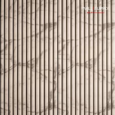 Wall!Supply Ultralight Linari Round HD Printed Wall Panel - 3D EPS Foam Wall Panels - Set of 4 Panels (24.97 sq ft)