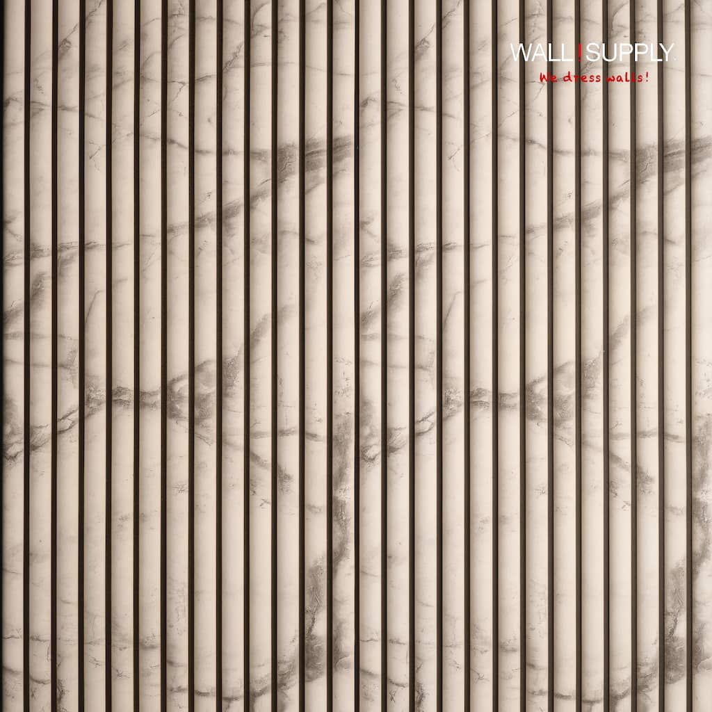 Wall!Supply Ultralight Linari Round HD Printed Wall Panel - 3D EPS Foam Wall Panels - Set of 4 Panels (24.97 sq ft)