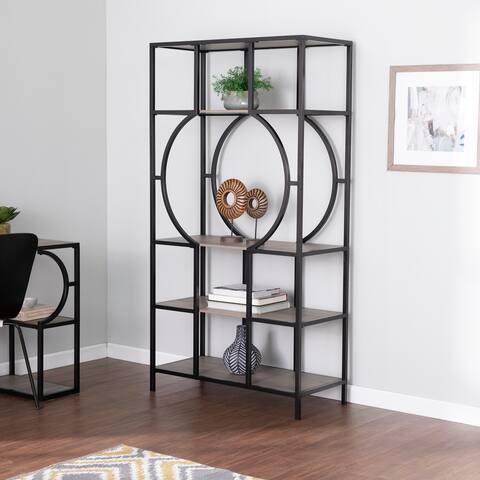 Carbon Loft Tynhill Transitional Brown Wood Bookcase