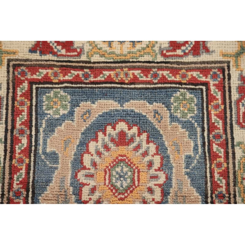 Kazak Runner Rug Handmade Oriental Floral Wool Carpet - 2'0" x 5'7"