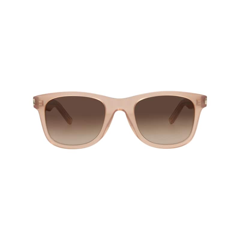Saint Laurent Square-Frame Recycled Acetate Sunglasses - Orange Orange Brown - Orange - Brown Lens