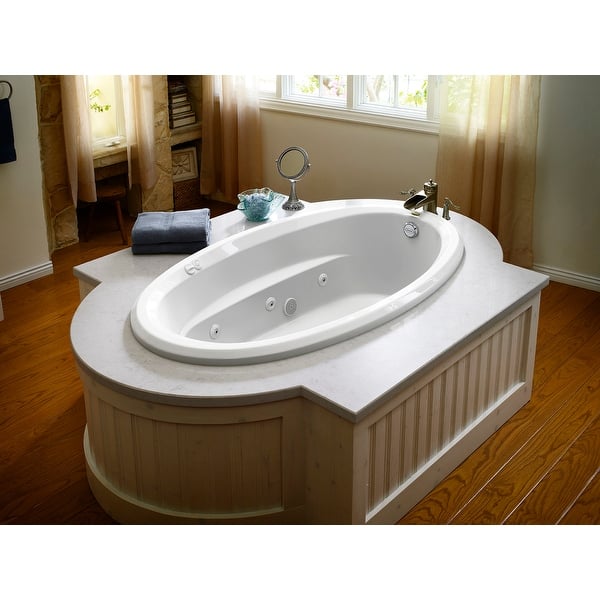 Signature Bath Lpi229 W Ld Drop In Whirlpool Bathtub With Stainless Jets Left Drain White Kitchen Bath Fixtures Bathroom Fixtures Svanimal Com