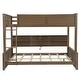 preview thumbnail 21 of 50, Twin XL over Queen/Full XL over Queen Bunk Bed with Storage Cabinets and USB Ports, Solid Wood Bunk Bedframe w/ Storage Shelves
