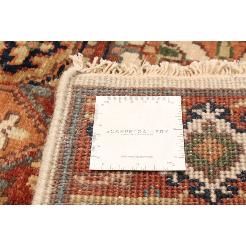 ECARPETGALLERY Hand-knotted Jules Sultane Cream Wool Rug - 2'6 x 11'9