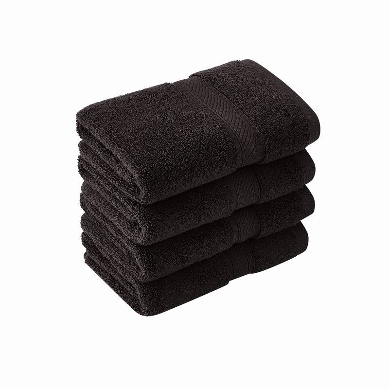 Royal Velvet Regal Plush Towel Collection - 4 Bath Towels - Espresso