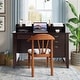 preview thumbnail 3 of 8, Costway Computer Desk PC Laptop Writing Table Workstation Student