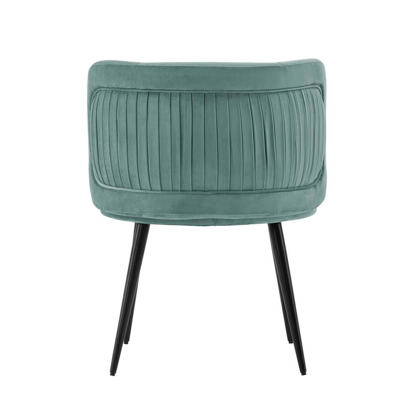 Manhattan Comfort Modern Kaya Pleated Velvet Dining Chair