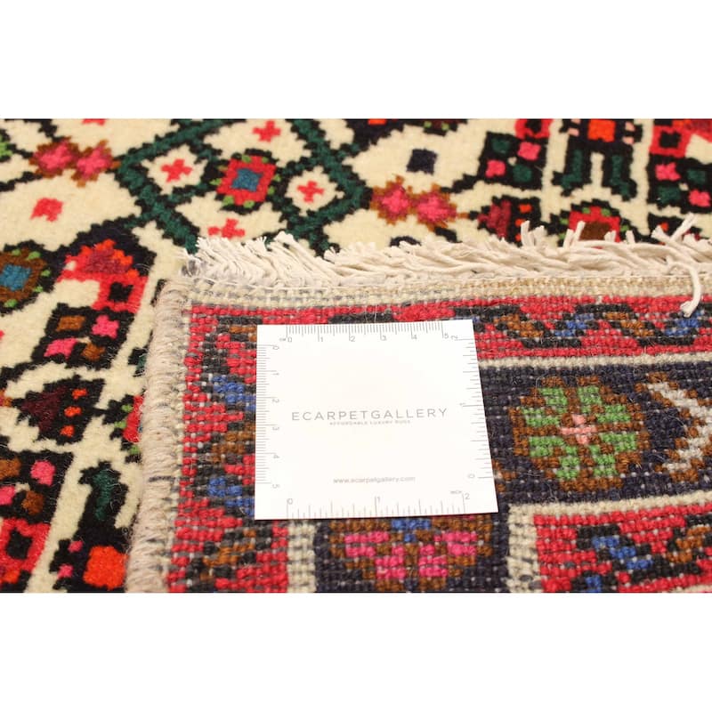 ECARPETGALLERY Hand-knotted Andelz Cream Wool Rug - 2' 7" x 9' 3"