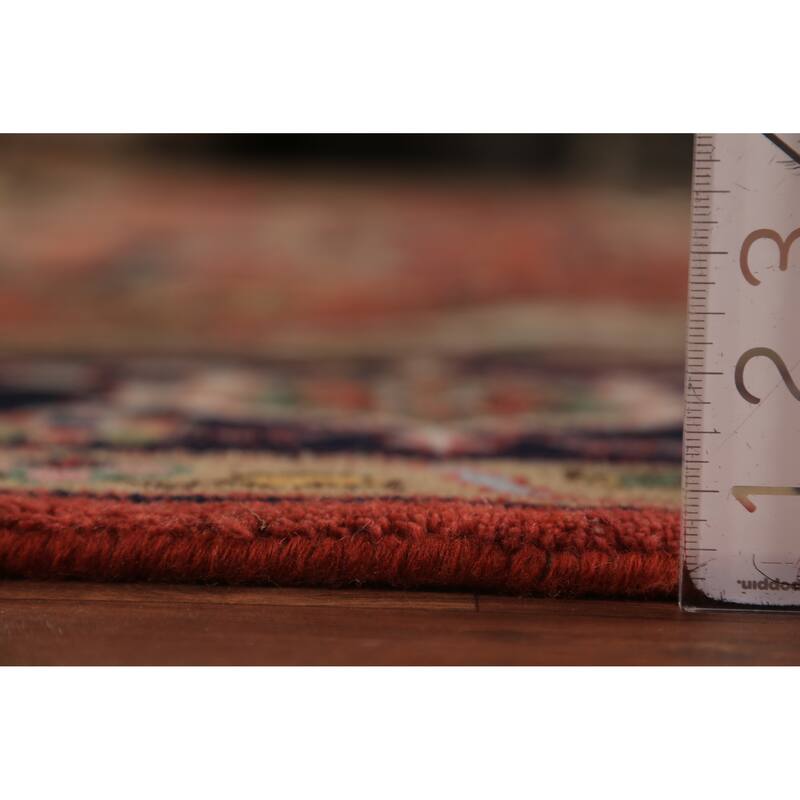 Orange Heriz Serapi Indian Area Rug Handmade Wool Carpet - 8'11"x 11'10"