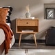 preview thumbnail 49 of 51, Middlebrook Mid-Century Solid Wood 1-Drawer, 1 Shelf Nightstand