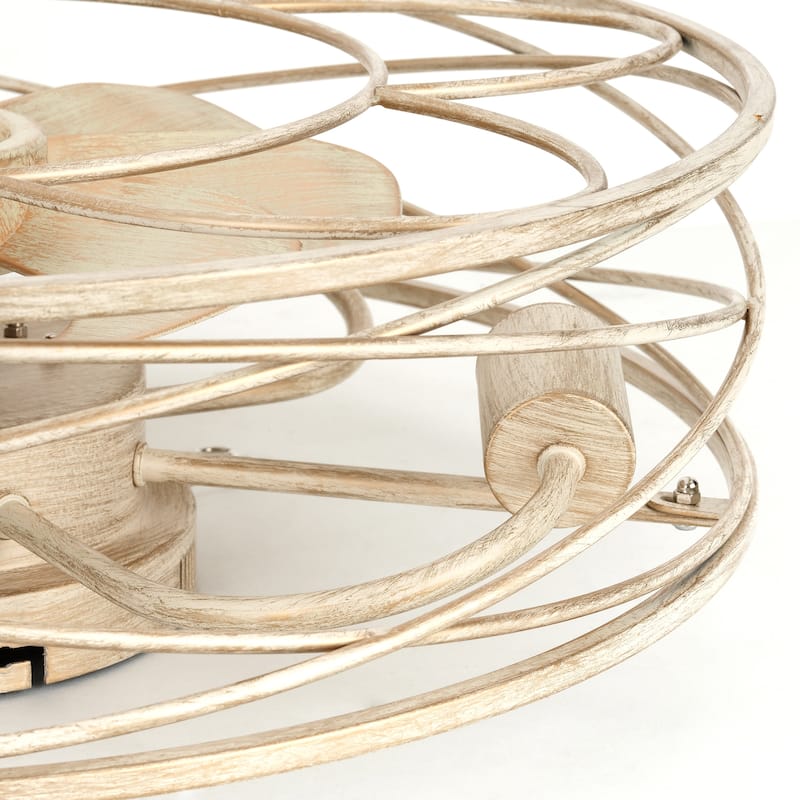 20" Farmhouse Reversible Caged Ceiling Fan - 20 Inches