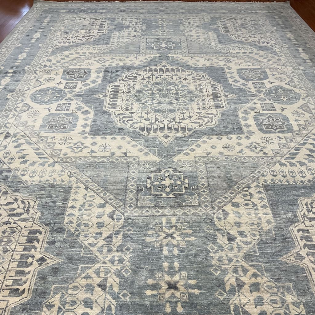 HERAT ORIENTAL Handmade Mamluk Wool Rug - 12'3" x 17'7"