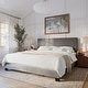 preview thumbnail 35 of 80, Celeste Modern Upholstered Bed, Box Spring Required