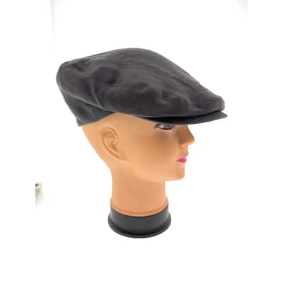 Dolce & Gabbana Anthracite Solid Signature Classic Flat Cap for womens