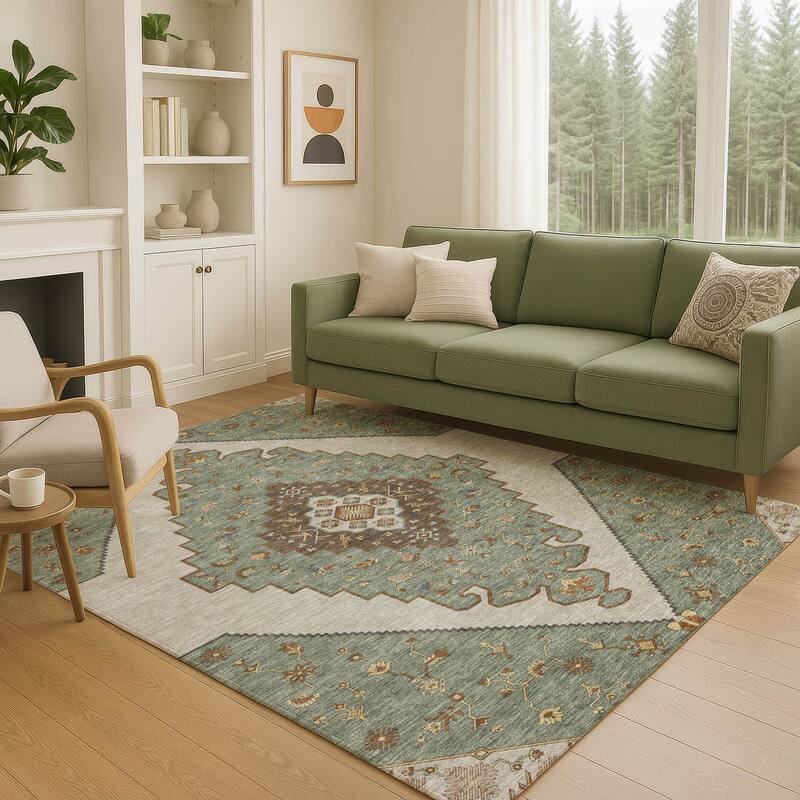 Machine Washable Indoor/ Outdoor Global Marrakesh Chantille Rug