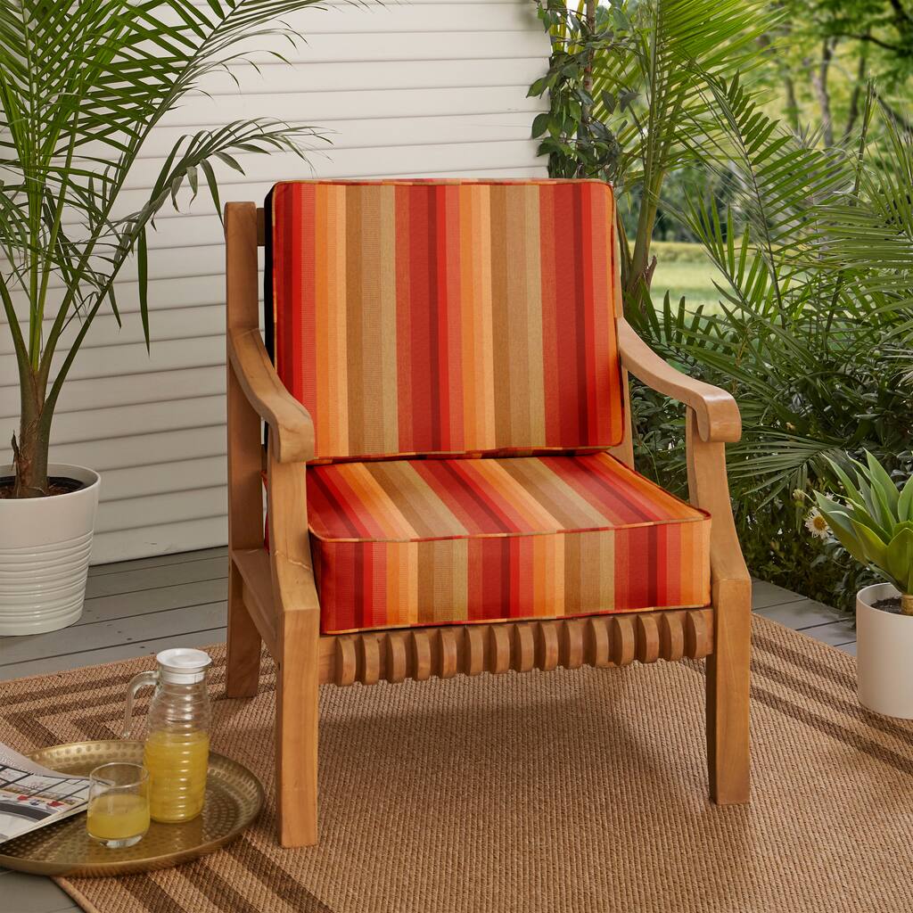 Sunbrella Indoor/Outdoor Corded Deep Seating Cushion Set - 23.5" x 23" x 5"