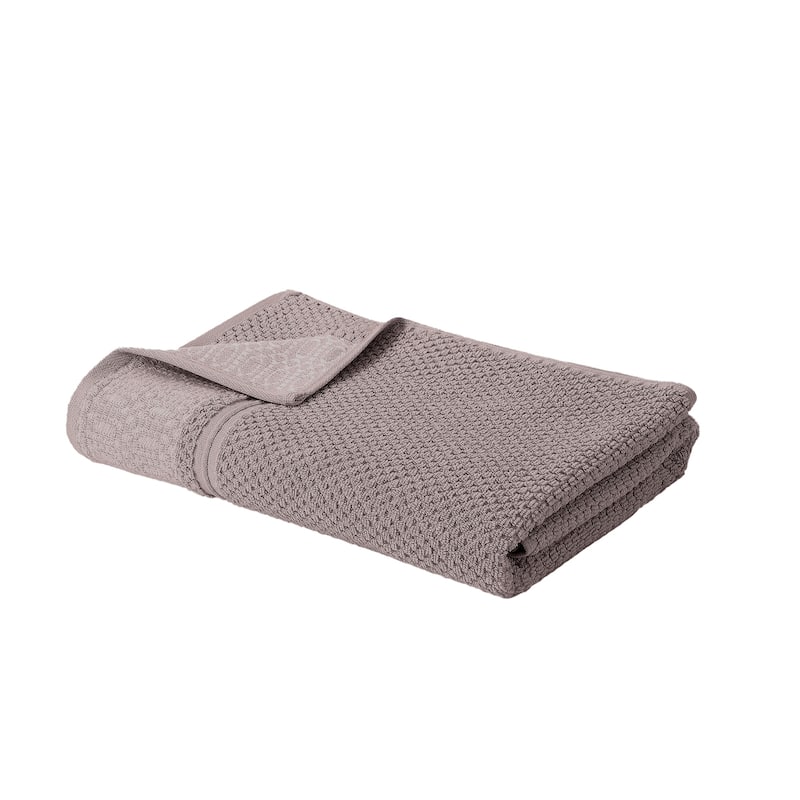 Modern Threads 6-Piece Jacquard Towel Set Astra - 100% Cotton, Bath, Hand & Washcloths - Modern Geometric Pattern