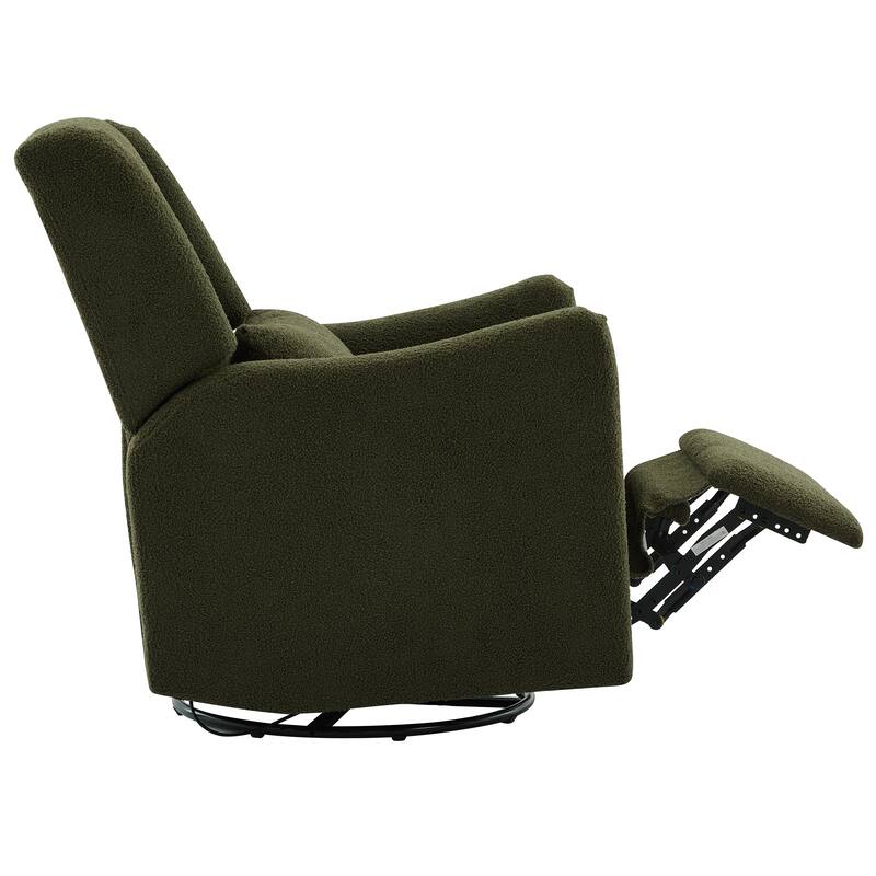 Merax Swivel Glider Recliner with Rocking Base