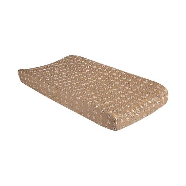 slide 2 of 10, Crane Baby Ezra Quilted Change Pad Cover Copper Dash