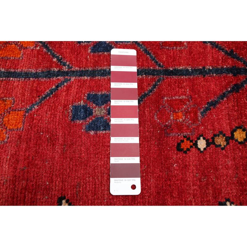 ECARPETGALLERY Hand-knotted Konya Anatolian Red Wool Rug - 4'9 x 9'7