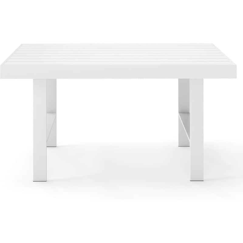 Aluminum Outdoor Dining Table - White