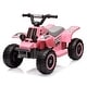 preview thumbnail 2 of 28, 6V Electric ATV Ride-On Toy for Toddlers with LED Headlights Pink
