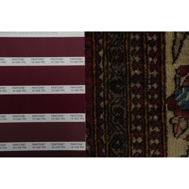 Hand Knotted Oriental 100% Wool Carpet Traditional Floral Beige & Ivories Isfahan Area Rug - 6' 5'' X 4' 8''