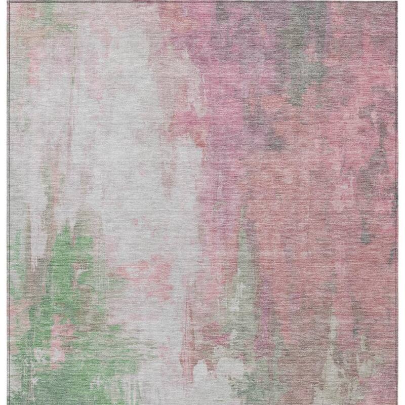 HomeRoots Abstract Transitional Rectangle Outdoor Rug