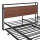 preview thumbnail 31 of 42, Slat Support Bed Frame Metal Platform Bed with Trundle