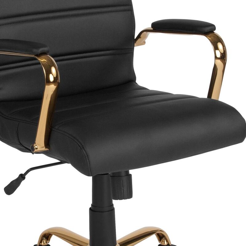 Mid-back LeatherSoft Executive Swivel Office Chair