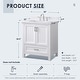 preview thumbnail 28 of 116, Altair Isla Single Bathroom Vanity Set and Aosta White Countertop without Mirror