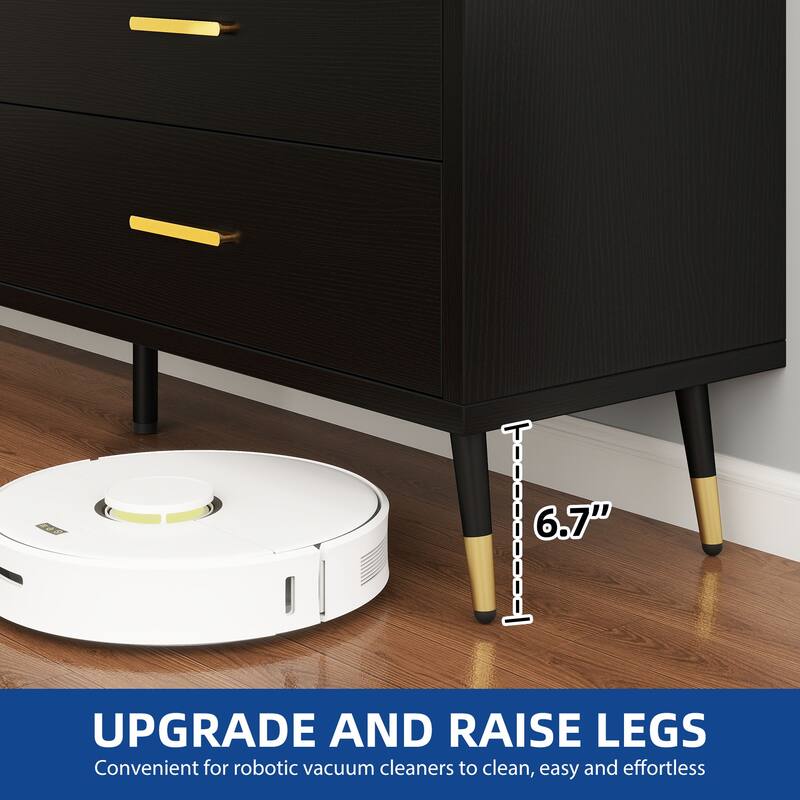 Moasis 47" W 6 Drawers Double Dresser for Bedroom, Chests of drawers