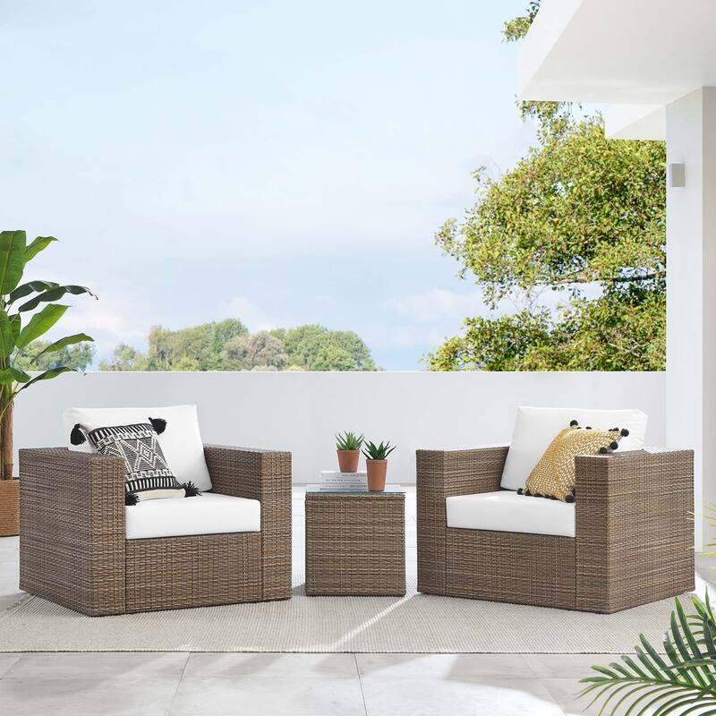 Convene Outdoor Patio Outdoor Patio 3-Piece Furniture Set