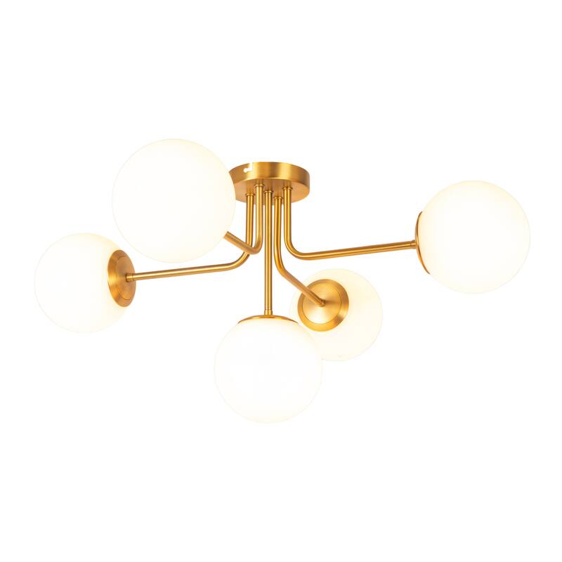 Sputnik Flush Mount Glass Ceiling Light