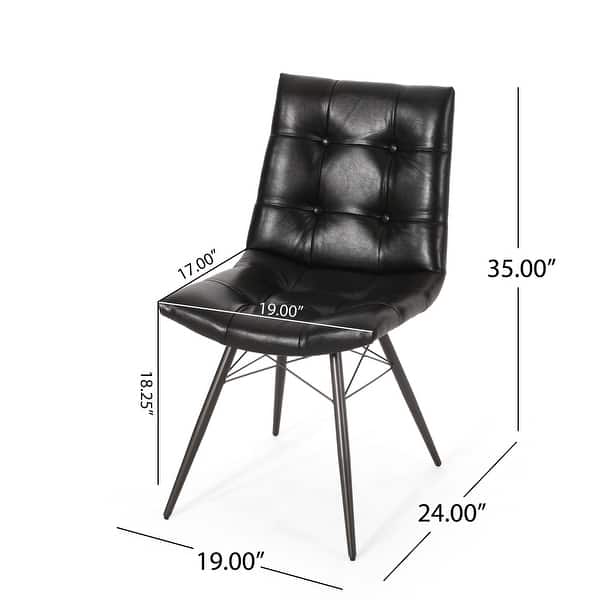 Pineview Contemporary Tufted Dining Chairs with Toothpick Legs (Set of ...