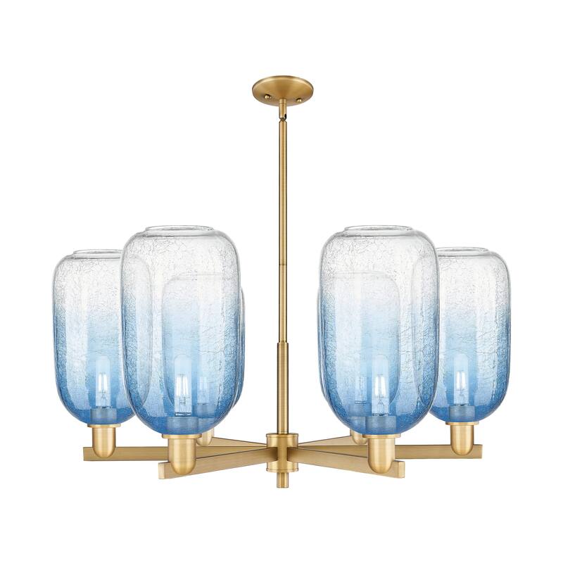Innovations Lighting Downtown Urban - Brookhaven Cloche - 6 Light 24" Stem Hung Chandelier
