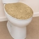 preview thumbnail 72 of 189, Home Weavers Waterford Collection Cotton Toilet Lid Rug | Elastic Fit | Fit Most Standard Toilet Lid | 18"x18" Linen
