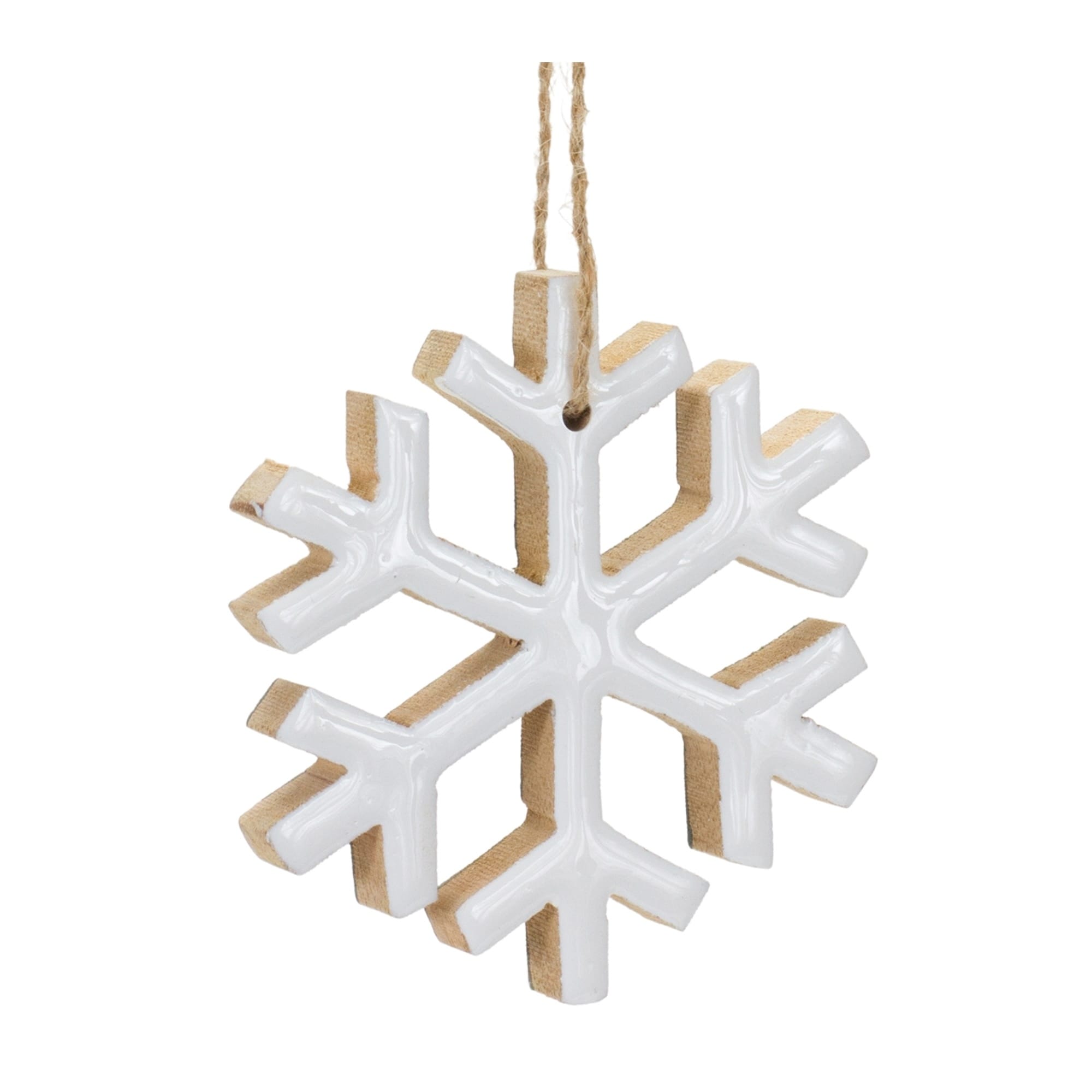 White Wood Snowflake 14 - On Sale - Bed Bath & Beyond - 34200216