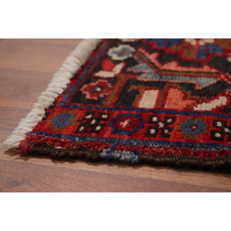 Hand Knotted Oriental 100% Wool Carpet Traditional Medallion Oranges & Rust Heriz Area Rug - 11' 10'' X 8' 9''