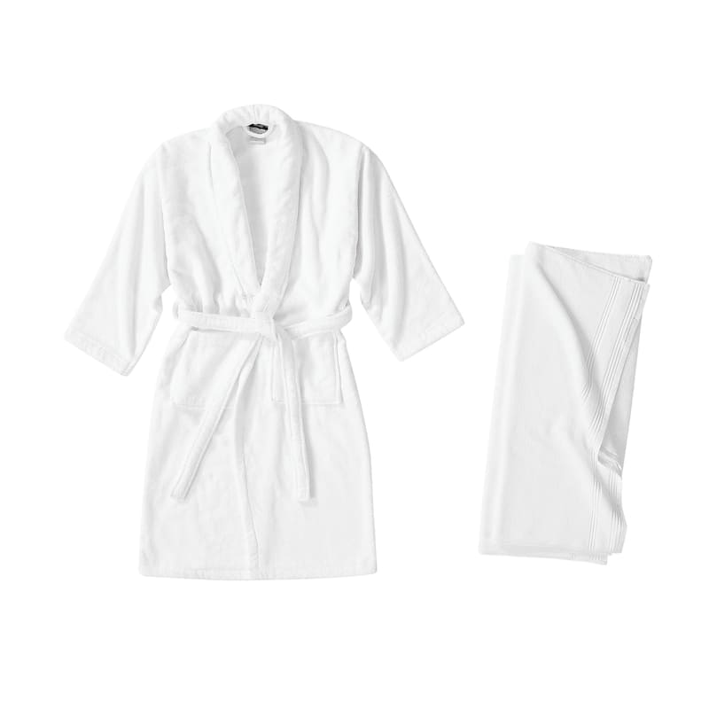 Christian Siriano NY® Solid Bath Towel Set and Robe in Gift Box