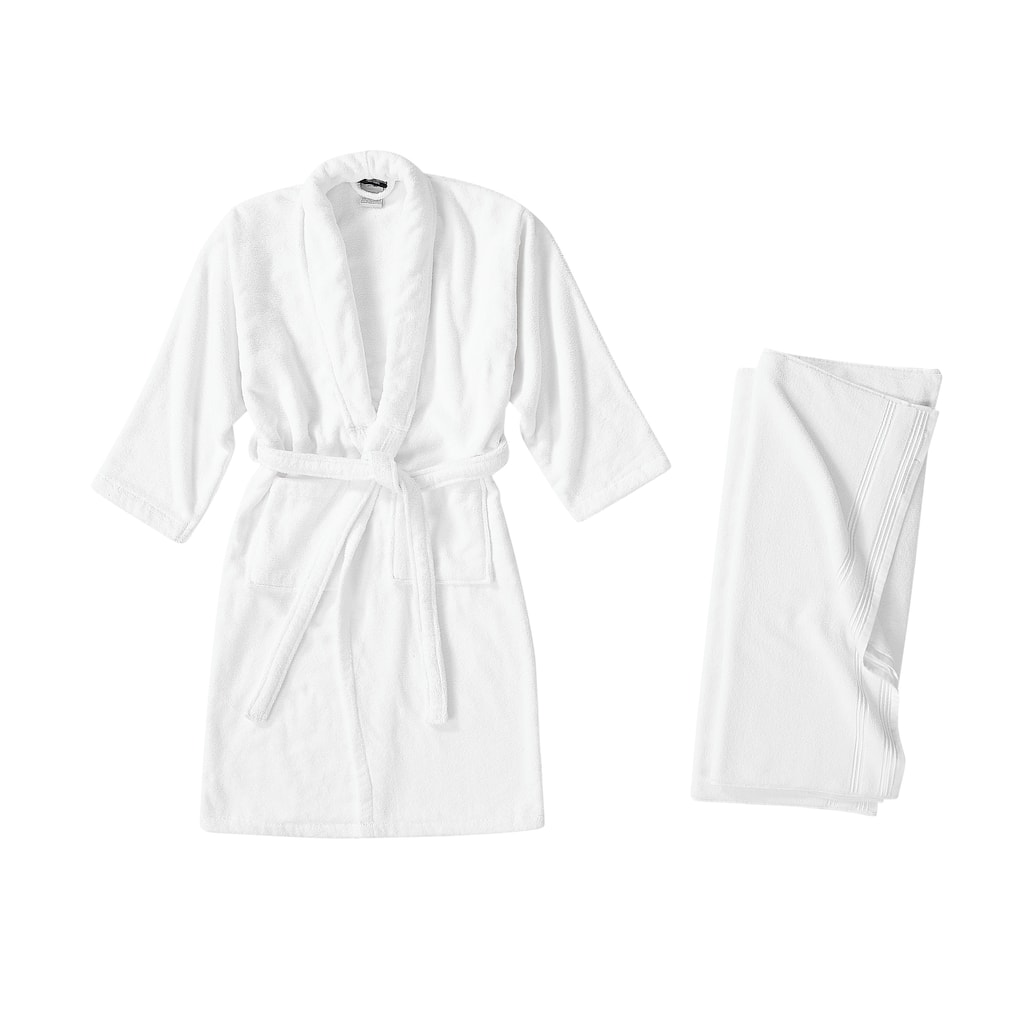 Christian Siriano NY® Solid Bath Towel Set and Robe in Gift Box