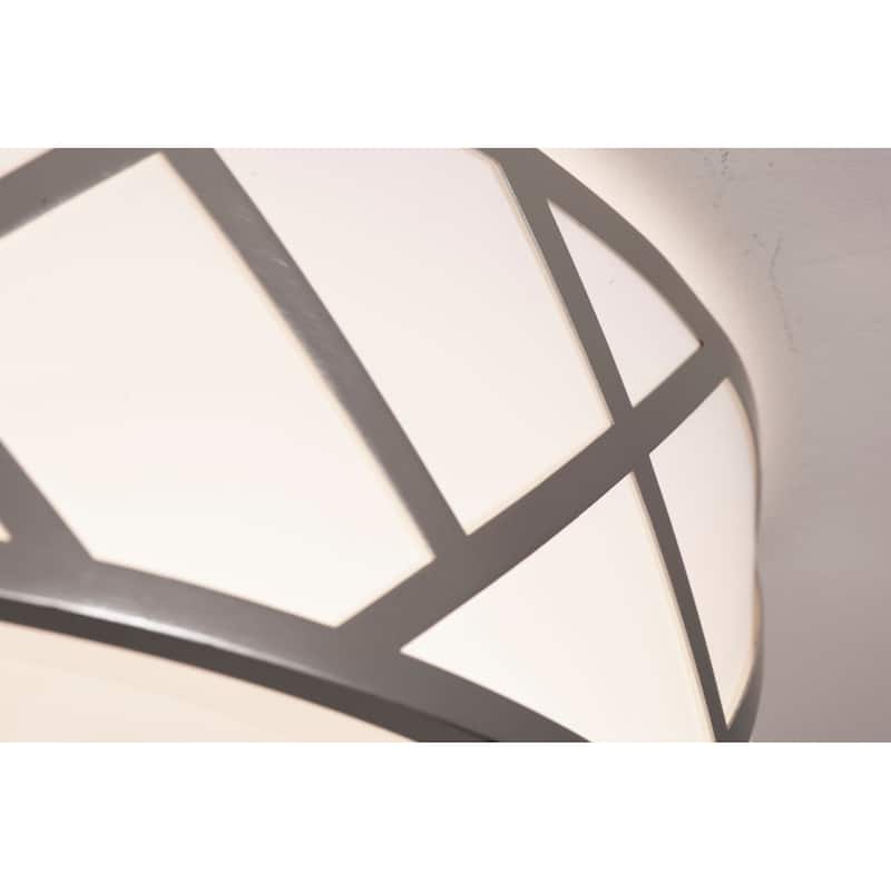 AFX HVNF21MB Haven 3 Light 21" Wide Flush Mount Drum Ceiling Fixture