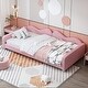 preview thumbnail 12 of 49, Upholstered Daybed with Cloud-Shaped Backrest & Armrests