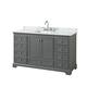 Option Dark Gray / White Carrara Marble Top / Polished