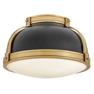 Hinkley Lighting 46351 Barton 2 Light 15" Wide Flush Mount Ceiling