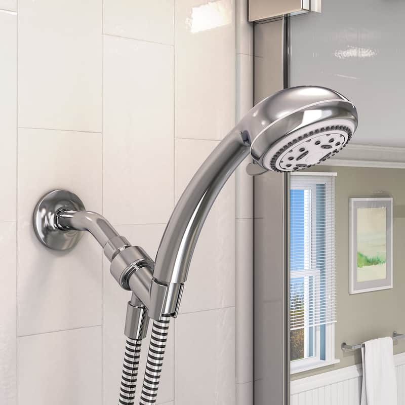 Keeney K721CP Stylewise 5 Function Handheld Showerhead, Chrome - 3.35"